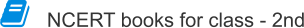 NCERT books for class - 2nd