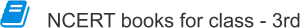 NCERT books for class - 3rd
