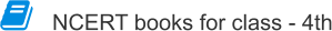 NCERT books for class - 4th